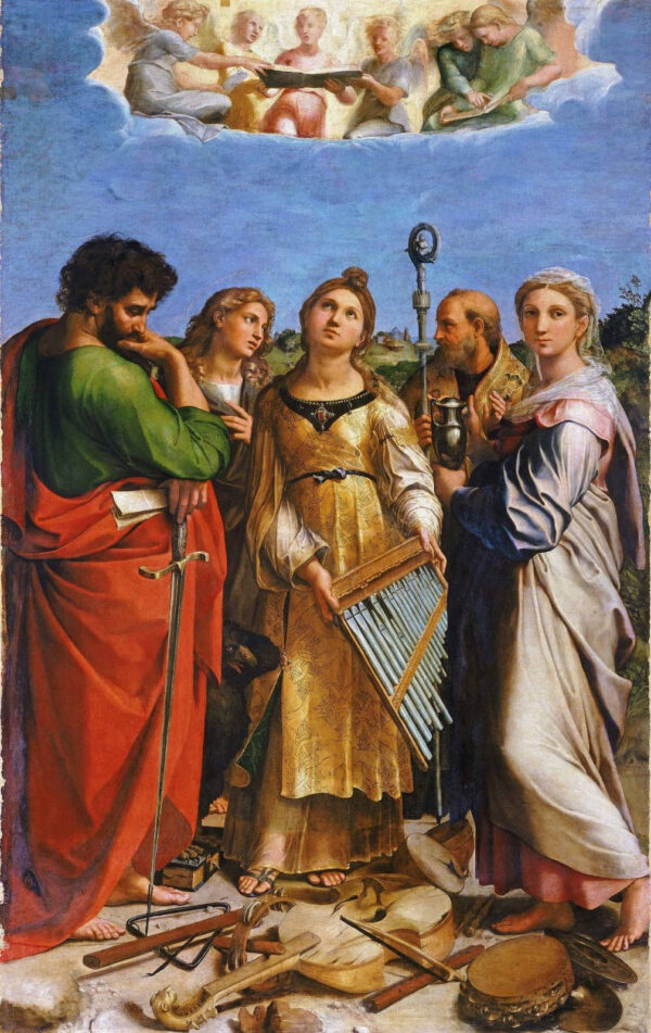 A Êxtase de Santa Cecília – Raphaël (pintor) Rafael Sanzio Artemis Reproduction