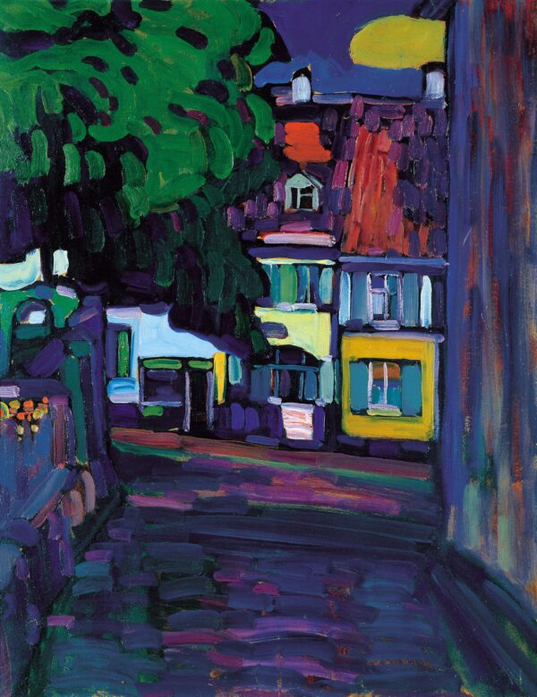 Casas em Murnau sobre o Obermarkt – Vassily Kandinsky Wassily Kandinsky Artemis Reproduction