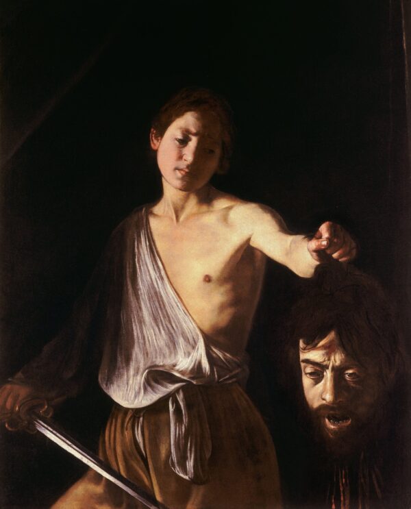 David com a cabeça de Golias – Caravaggio Caravaggio Artemis Reproduction