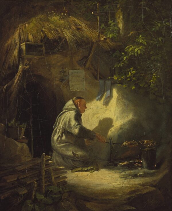 Ermita, assando frangos – Carl Spitzweg Carl Spitzweg Artemis Reproduction