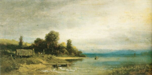 Paisagem sobre o Ammersee – Carl Spitzweg Carl Spitzweg Artemis Reproduction