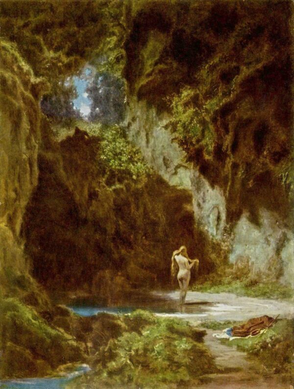 Ninfa no Banho – Carl Spitzweg Carl Spitzweg Artemis Reproduction