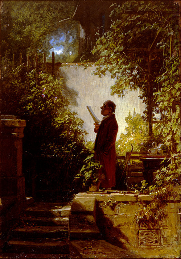 O Leitor de jornal no jardim da família – Carl Spitzweg Carl Spitzweg Artemis Reproduction