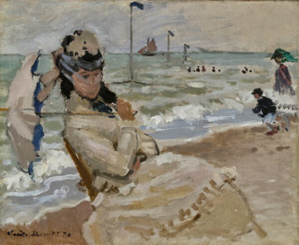 Camille na praia de Trouville – Claude Monet Claude Monet Artemis Reproduction