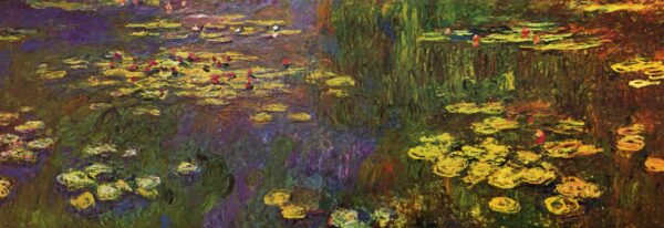 Detalhe dos Ninféias de Monet no Museu da Orangerie em Paris – Claude Monet Claude Monet Artemis Reproduction