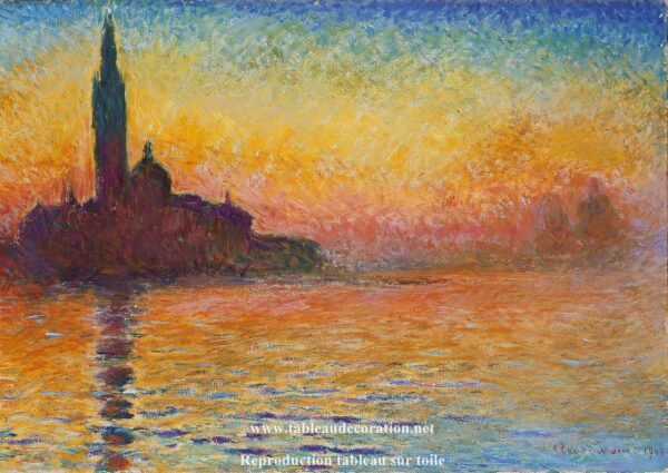 São Jorge Maior ao Crepúsculo – Pintura de Claude Monet Claude Monet Artemis Reproduction