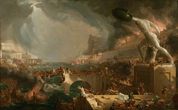 O curso do império: Destruição – Thomas Cole Quadros Populares Artemis Reproduction