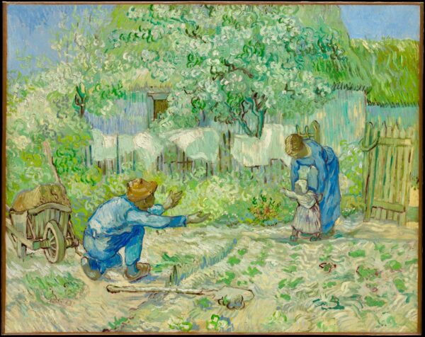 Os primeiros passos (de acordo com Millet) – Van Gogh Vincent Van Gogh Artemis Reproduction