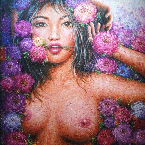 O amor em flores – 200 X 200 cm Galeria de Arte Artemis Reproduction