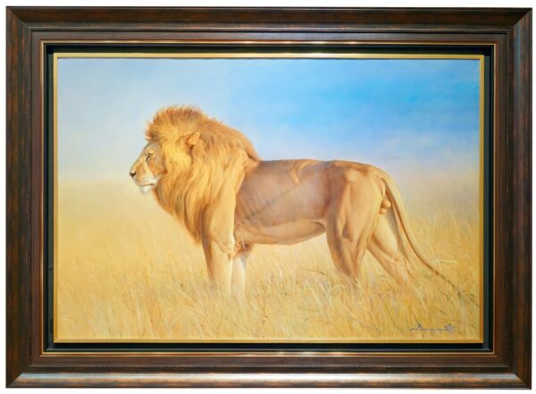 Leão na savana – 180 x 130 cm Galeria de Arte Artemis Reproduction 2