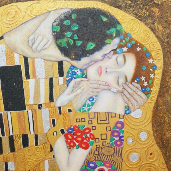 O beijo (Gustav Klimt) – Reprodução em estoque – 200 x 200 cm Galeria de Arte Artemis Reproduction 7