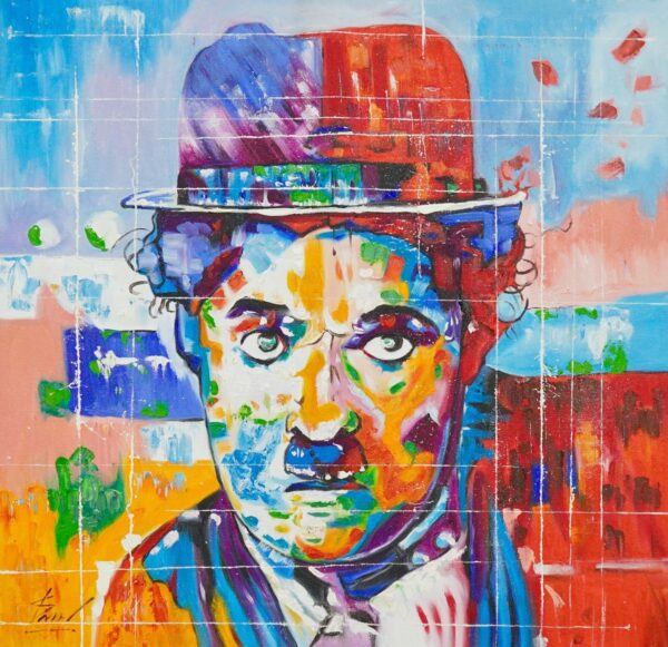 Charlie Chaplin Le Pop Art – 57 X 55 cm Galeria de Arte Artemis Reproduction