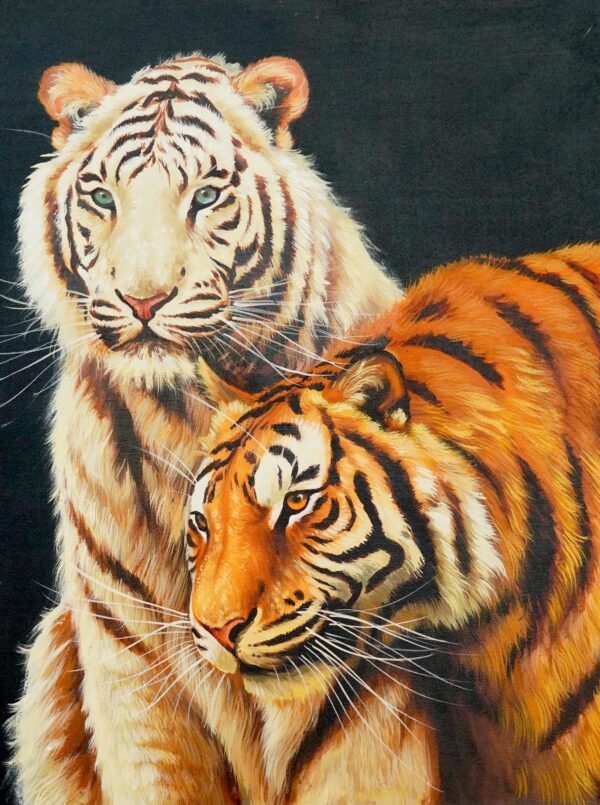 Casal de tigres brancos – 60 X 80 cm Galeria de Arte Artemis Reproduction