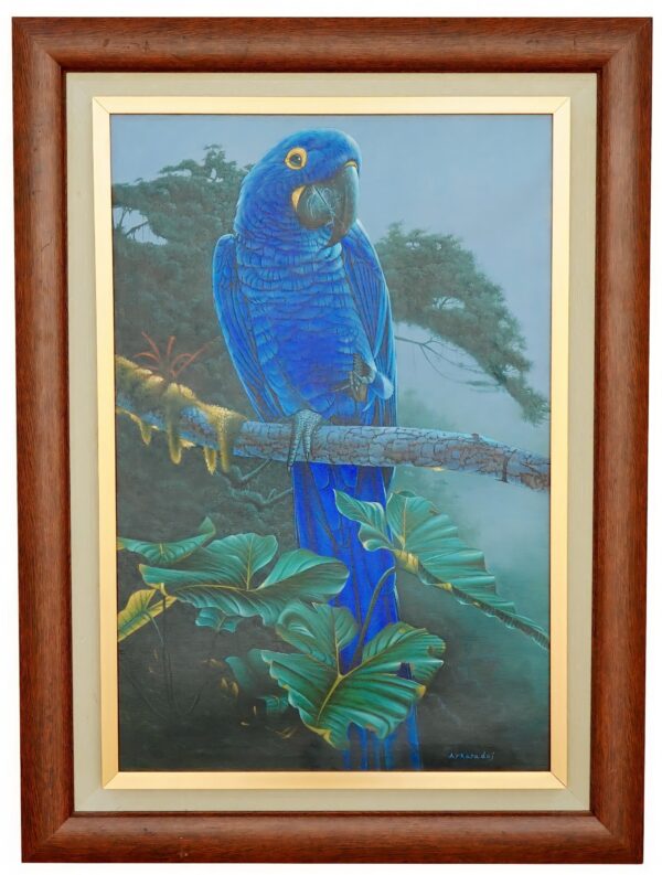 Papagaio azul na selva – 60 x 90 cm Galeria de Arte Artemis Reproduction 2