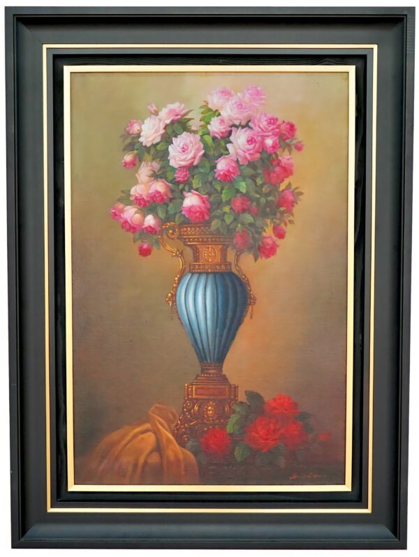 Flores em um vaso antigo – 60 x 90 cm Galeria de Arte Artemis Reproduction