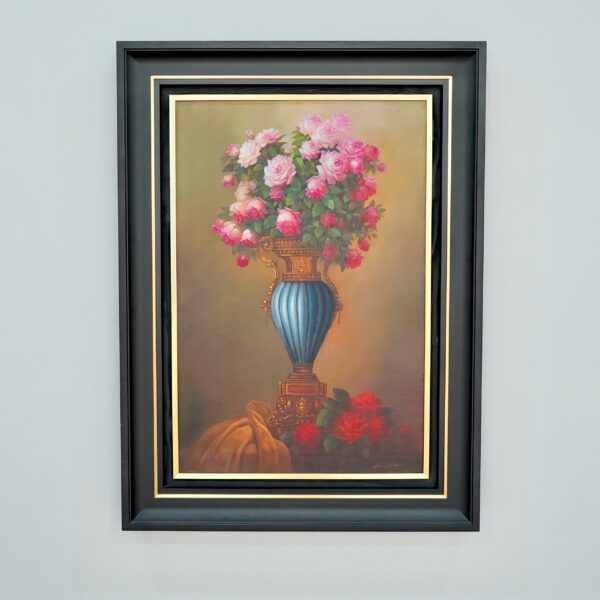 Flores em um vaso antigo – 60 x 90 cm Galeria de Arte Artemis Reproduction 3