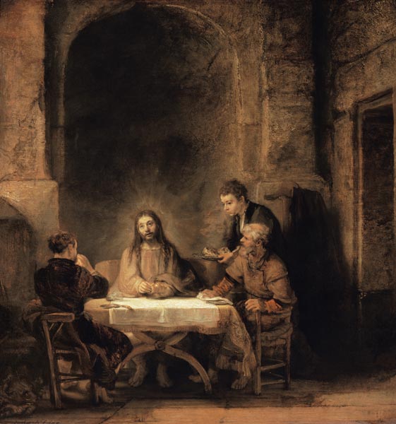 O Cristo em Emaús – Rembrandt van Rijn Rembrandt van Rijn Artemis Reproduction