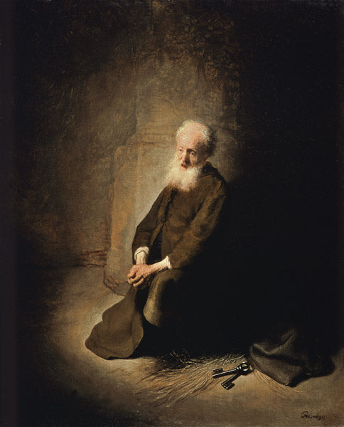 São Pedro na prisão – Rembrandt van Rijn Rembrandt van Rijn Artemis Reproduction