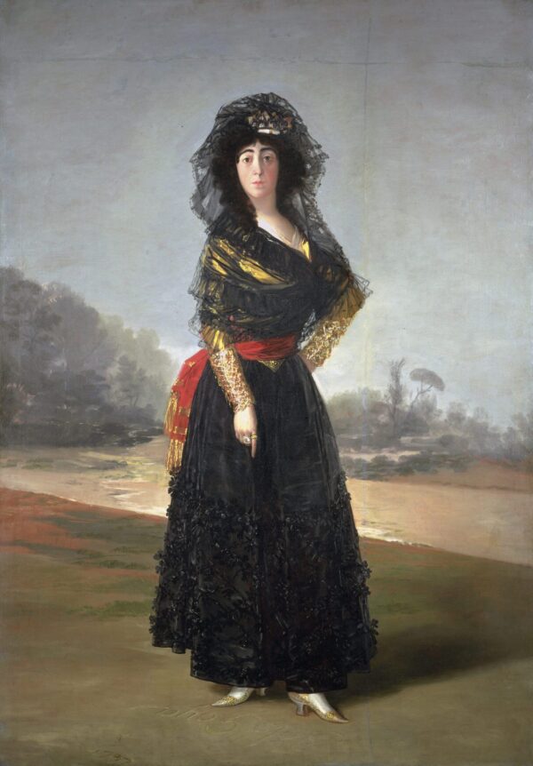 Retrato da duquesa de Alba em preto – Francisco de Goya Francisco de Goya Artemis Reproduction