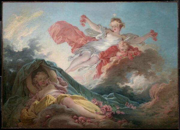 A aurora triunfante da noite – Jean-Honoré Fragonard Jean-Honoré Fragonard Artemis Reproduction