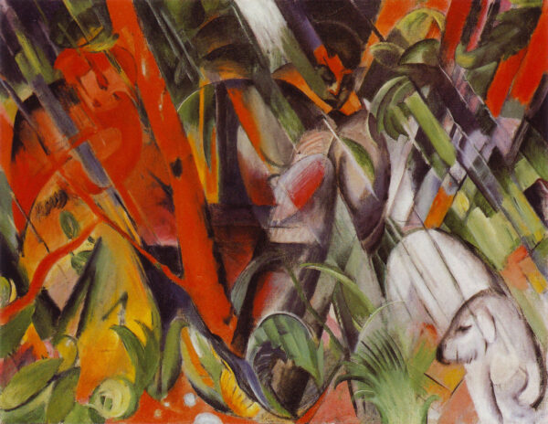 Sob a chuva – Franz Marc Franz Marc Artemis Reproduction