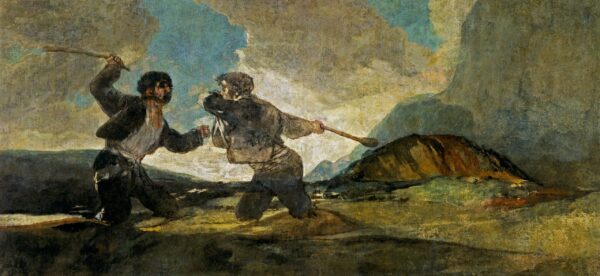 Duel de bastões – Francisco de Goya Francisco de Goya Artemis Reproduction