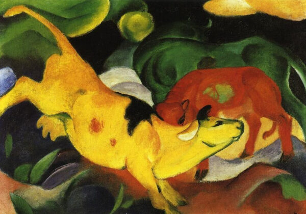 Vacas Vermelhas Verdes Amarelas – Franz Marc Franz Marc Artemis Reproduction