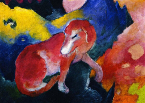 Cão vermelho – Franz Marc Franz Marc Artemis Reproduction