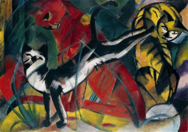 Três gatos – Franz Marc Franz Marc Artemis Reproduction