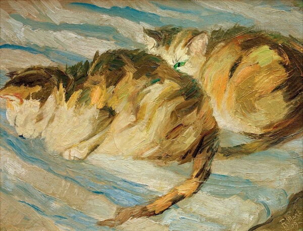 Dois gatos cinzentos (estudo de gato II) – Franz Marc Franz Marc Artemis Reproduction