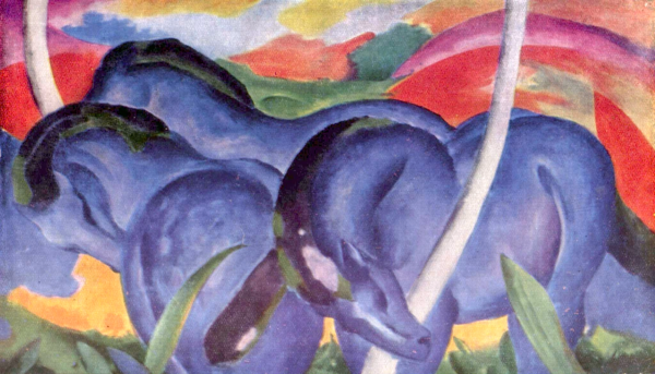 Grandes cavalos azuis – Franz Marc Franz Marc Artemis Reproduction