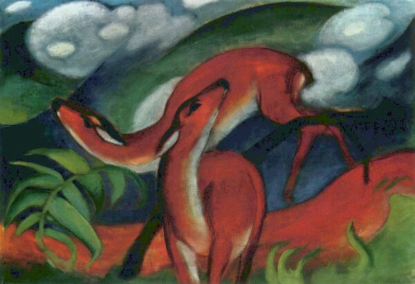 Cerf vermelho II – Franz Marc Franz Marc Artemis Reproduction