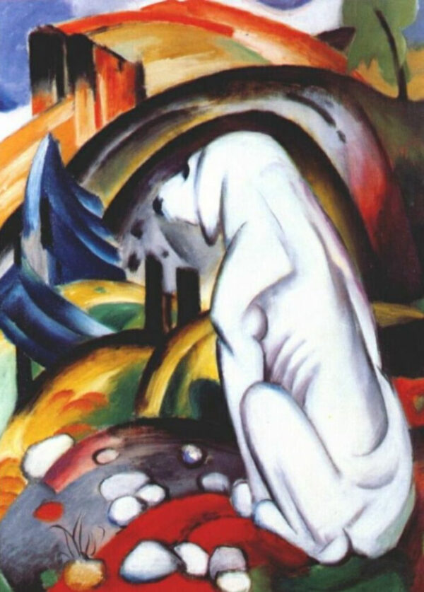 O cachorro branco – Franz Marc Franz Marc Artemis Reproduction