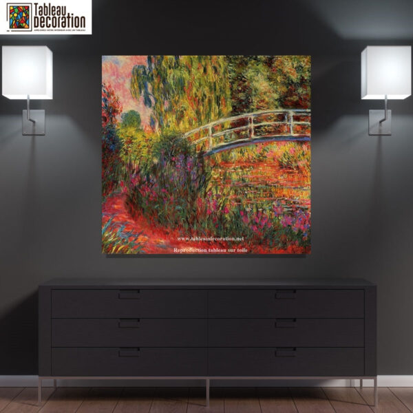 Tableau da ponte japonesa – Monet Claude Monet Artemis Reproduction 4