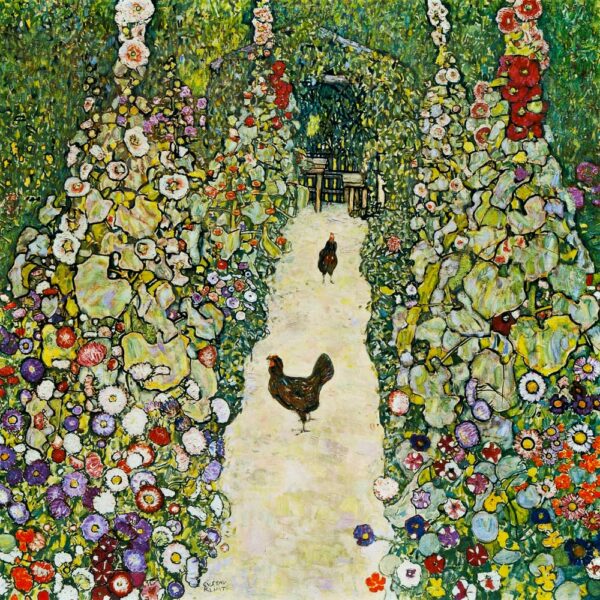 Jardim com galinhas – Gustav Klimt Gustav Klimt Artemis Reproduction