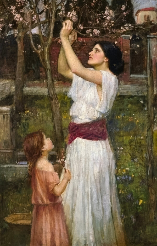 Colhendo Flores de Amendoeira – John William Waterhouse John William Waterhouse Artemis Reproduction