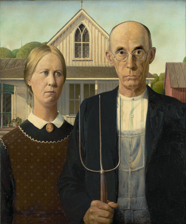 Gótico Americano – Grant Wood Grant Wood Artemis Reproduction