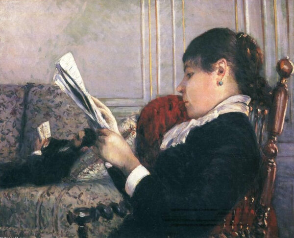 Interieur, Mulher Lendo – Caillebotte Gustave Caillebotte Artemis Reproduction