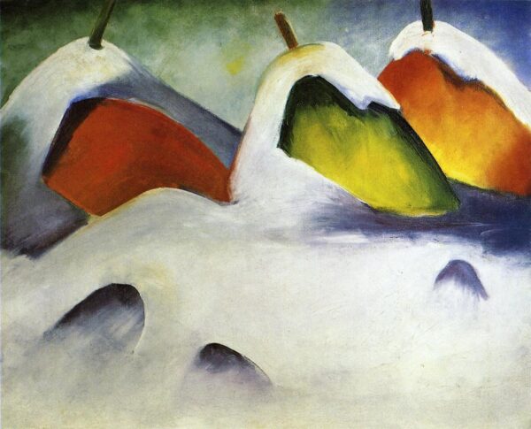 Botas de feno na neve – Franz Marc Franz Marc Artemis Reproduction