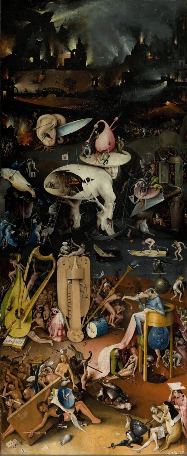 O Jardim das Delícias Terrenas, a ala direita interior (o inferno) – Jérôme Bosch Hieronymus Bosch Artemis Reproduction