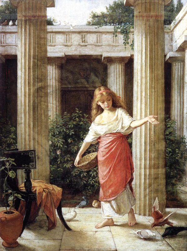 No Peristilo – John William Waterhouse John William Waterhouse Artemis Reproduction