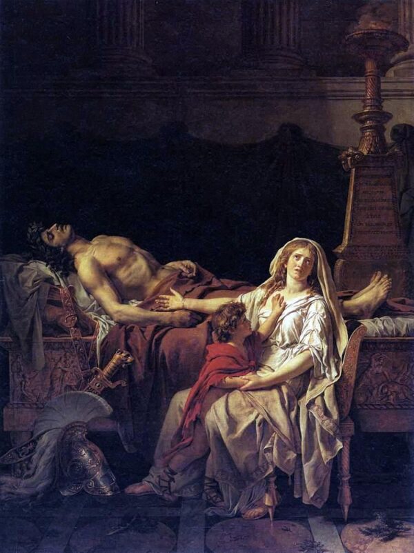 Andrômeda chorando por Heitor – Jacques-Louis David Artemis Reproduction