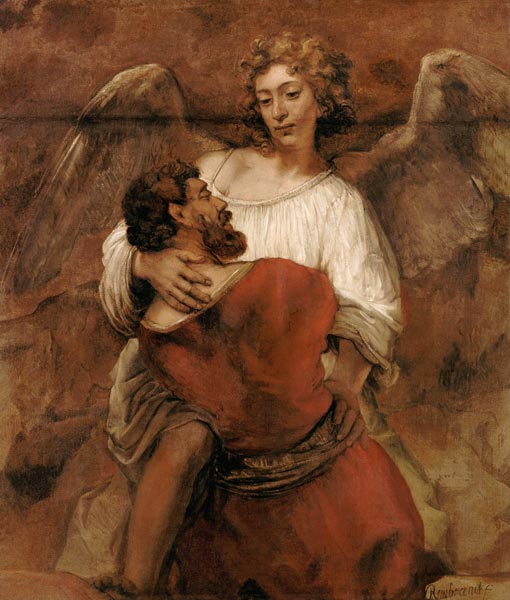 A luta de Jacó com o anjo – Rembrandt van Rijn Rembrandt van Rijn Artemis Reproduction