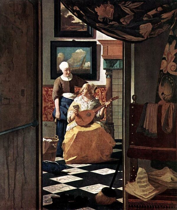 A Carta de Amor (Vermeer) – Johannes Vermeer Johannes Vermeer Artemis Reproduction