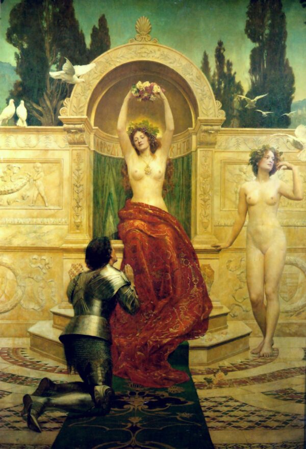 Cena do Venusberg de Tannhäuser – John Collier John Collier Artemis Reproduction