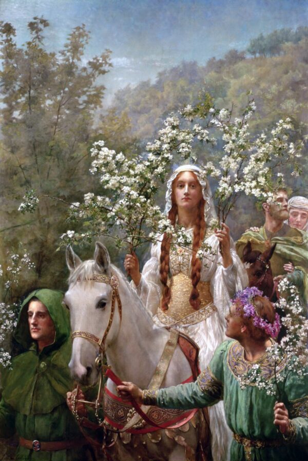 O maio da Rainha Guinevere de John Collier John Collier Artemis Reproduction