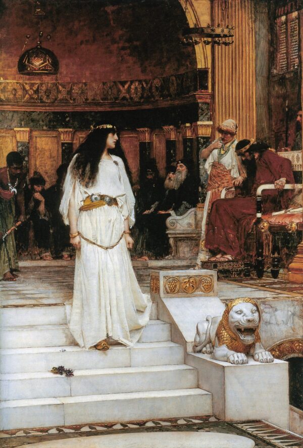 Mariamne deixando o assento do julgamento de Herodes – John William Waterhouse John William Waterhouse Artemis Reproduction