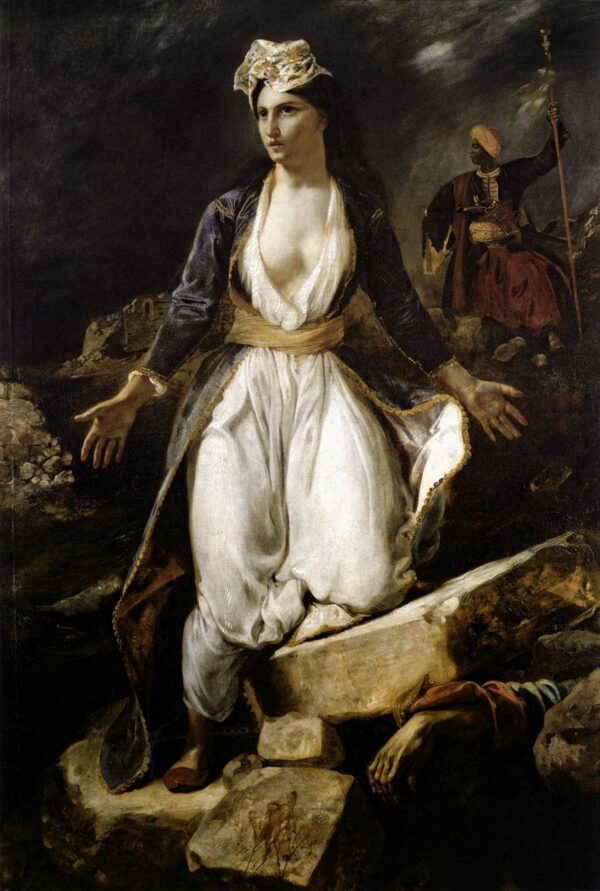 A Grécia sobre as ruínas de Missolonghi – Eugène Delacroix Eugène Delacroix Artemis Reproduction