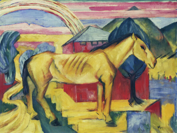 Cavalo Amarelo Longo – Franz Marc Franz Marc Artemis Reproduction