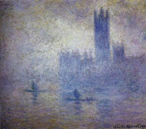 O Parlamento, efeito de Névoa (W 1611) – Claude Monet Claude Monet Artemis Reproduction